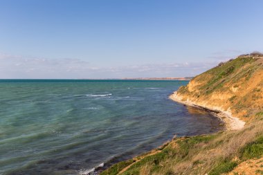 seascape with high bank