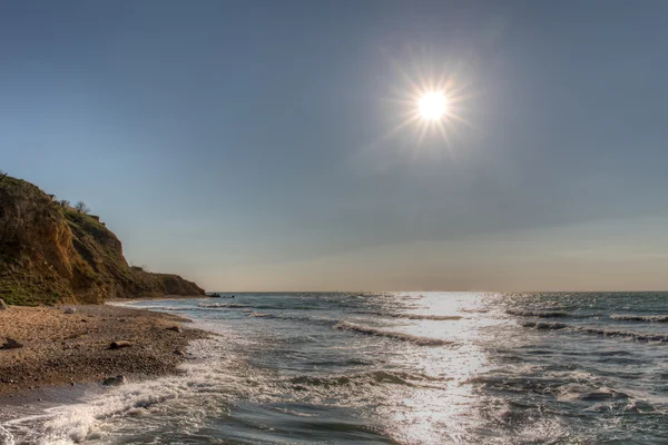 Sole nel cielo — Foto Stock