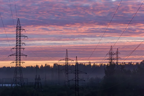 Průmyslové svítání — Stock fotografie