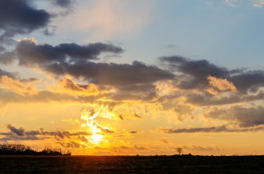 güneş doğarken manzara