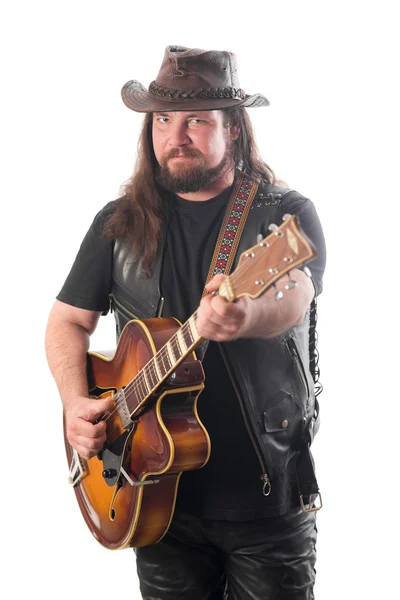 Hombre con guitarra —  Fotos de Stock