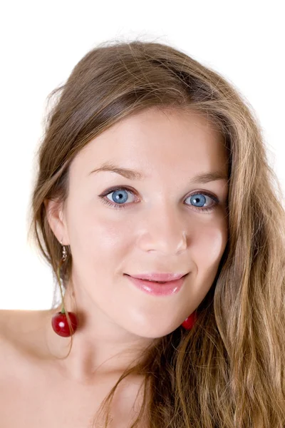 Mädchen mit blauen Augen — Stockfoto