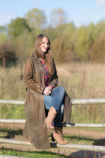 Zonnige rural portret — Stockfoto