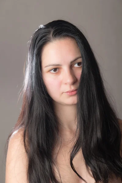 Woman with long hair — Stock Photo, Image