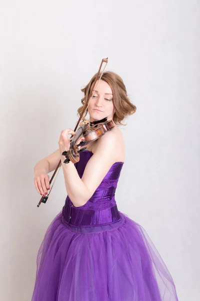 Porträtt av en violinist — Stockfoto