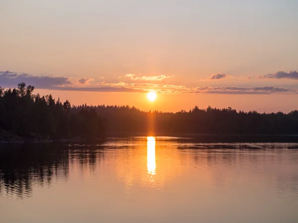 Sole sulla foresta — Foto Stock