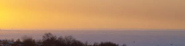 Atardecer suave invierno — Foto de Stock