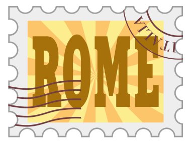vektör, Roma'nın posta damgası