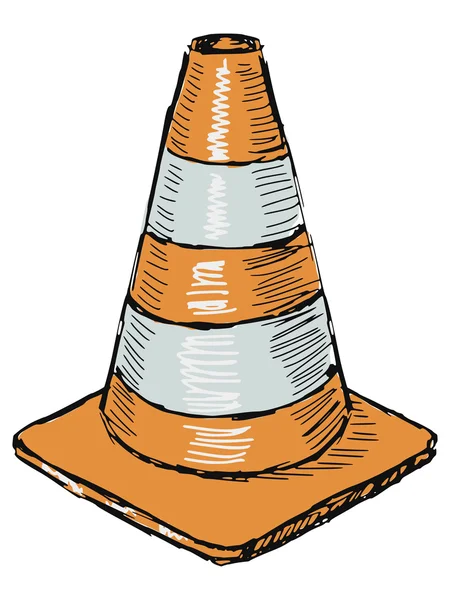 Traffic cone — Stock Vector