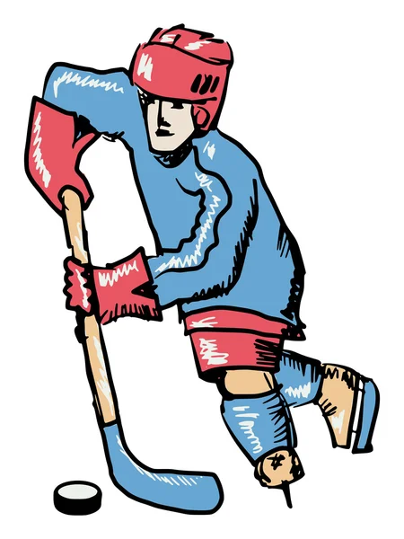 Hockey player — Stock Vector