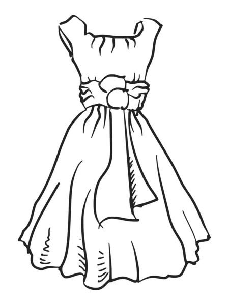 Pembe elbise — Stok Vektör