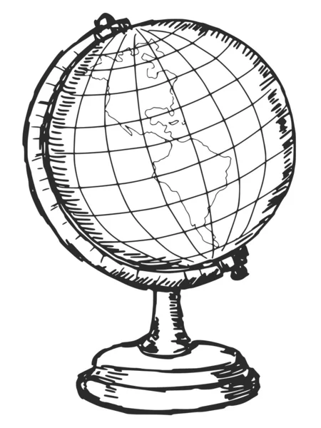 Globe terrestre — Image vectorielle