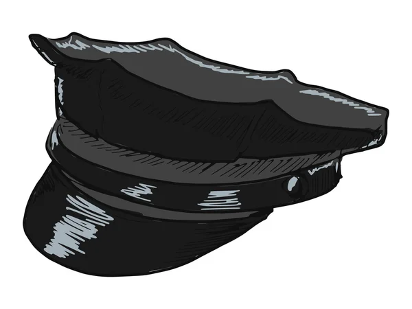 Casquette pic de police — Image vectorielle
