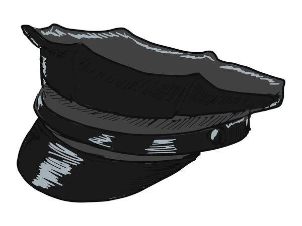 Police peaked cap — Stock Vector