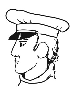 Ostap Bender, fictional literary character clipart
