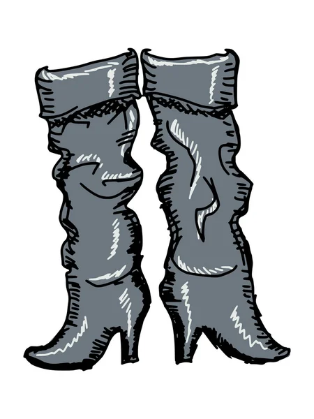 Female boots — Stock Vector