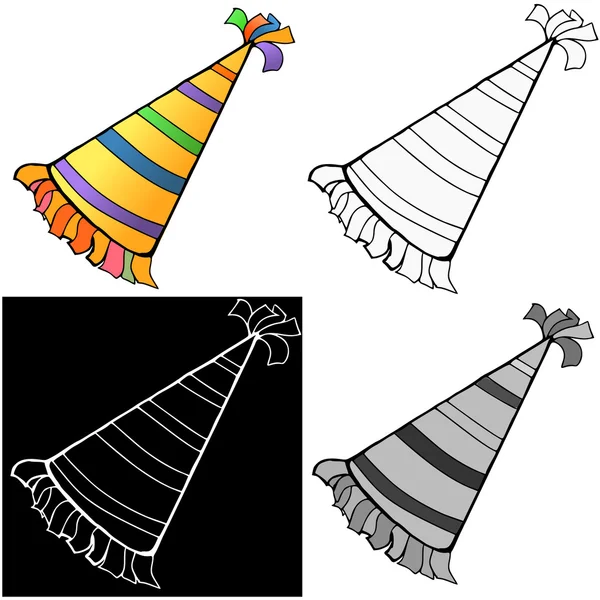 Sombrero de cumpleaños — Archivo Imágenes Vectoriales