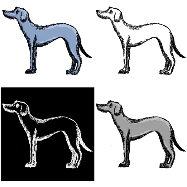 Deerhound — Stockvector