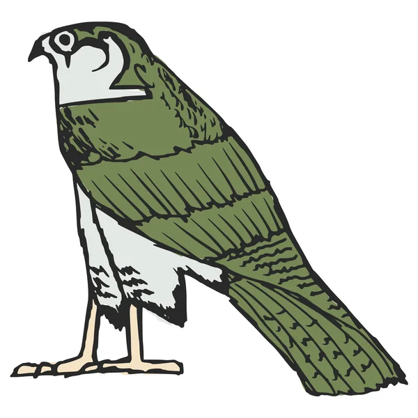 Falco, antico simbolo egizio — Vettoriale Stock