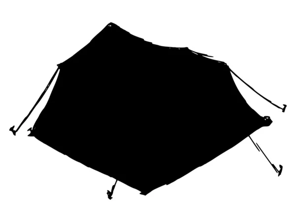 Tente touristique — Image vectorielle