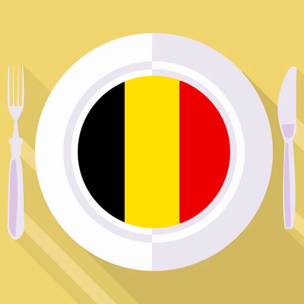 Cuisine de Belgique — Image vectorielle
