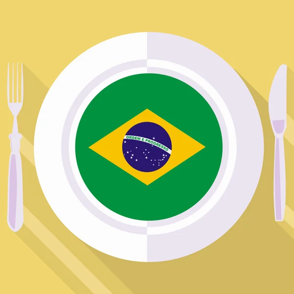 Keuken van Brazilië — Stockvector