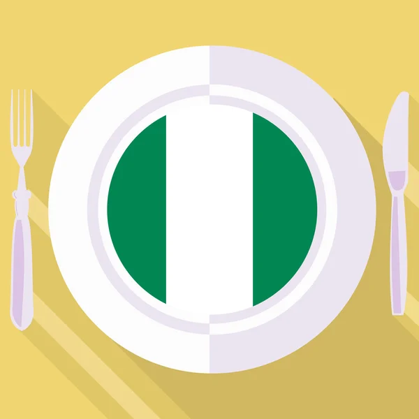 Cuisine du Nigeria — Image vectorielle