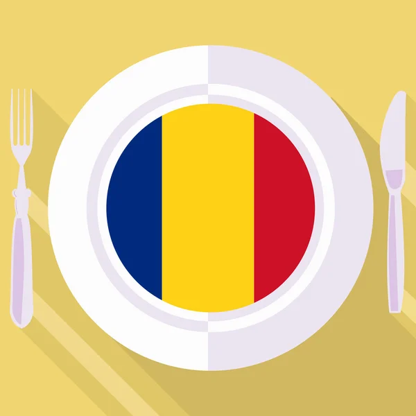 Küche Rumäniens — Stockvektor