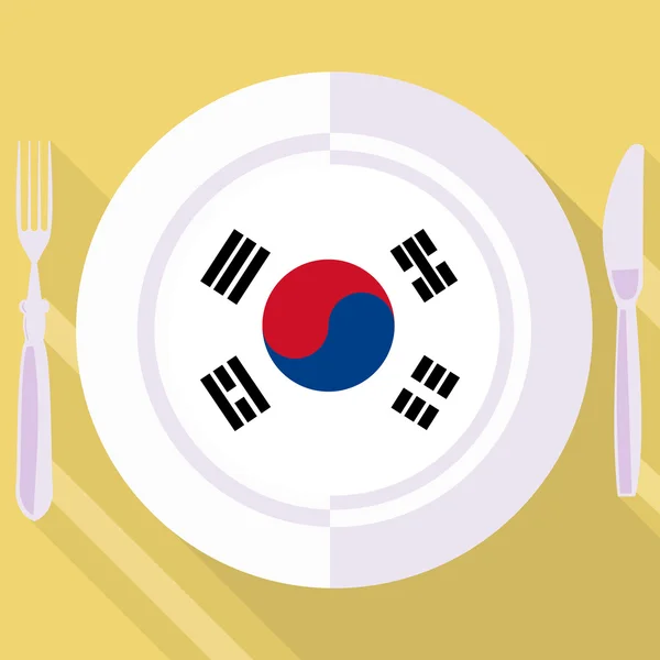 Cozinha da Coreia do Sul — Vetor de Stock