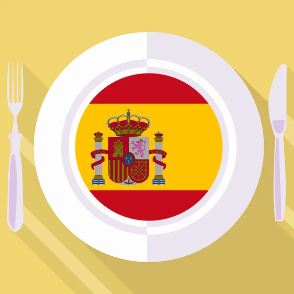 Cuisine de Espagne — Image vectorielle