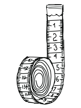Measuring tape clipart