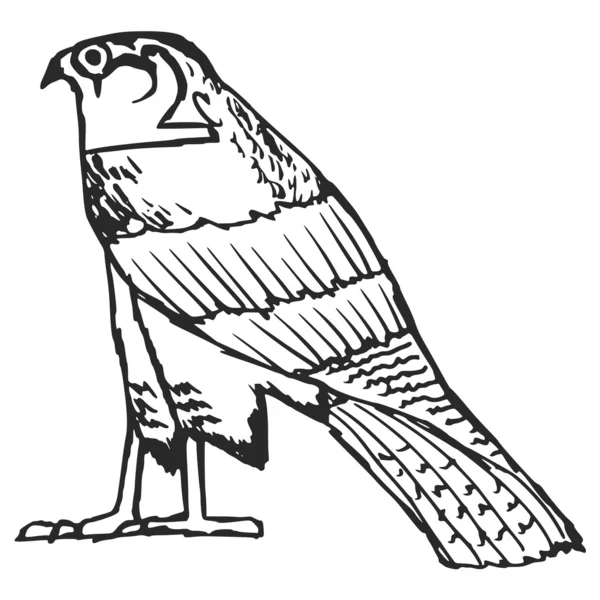 Falcon, Egyptische oersymbool — Stockvector