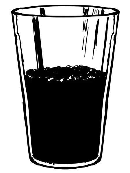 Bicchiere di cola — Vettoriale Stock