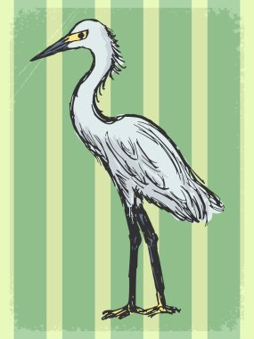 heron ile antika arka plan