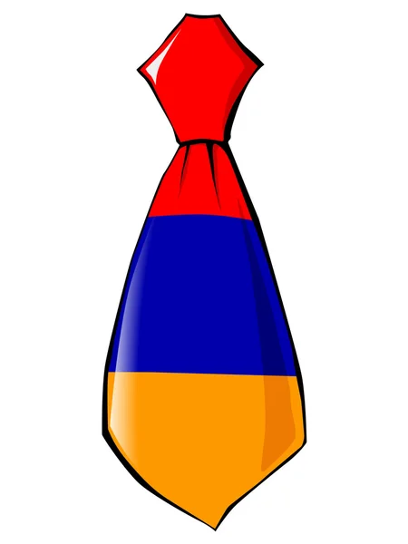 Drapeau en cravate — Image vectorielle