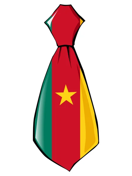 Bandera en corbata — Vector de stock