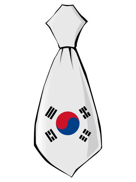 Bandeira em gravata — Vetor de Stock