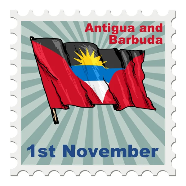 Dia nacional de Antígua e Barbuda — Vetor de Stock