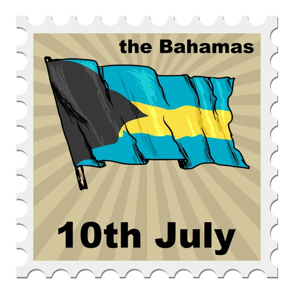 Nationaler Tag der Bahamas — Stockvektor