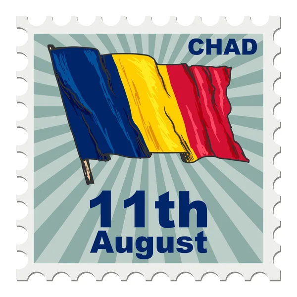 Nationaldagen i Tchad — Stock vektor