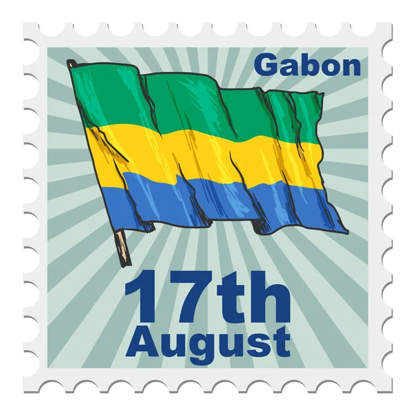 Giornata nazionale del Gabon — Vettoriale Stock