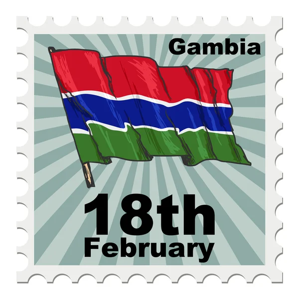 Nationell dag av Gambia — Stock vektor