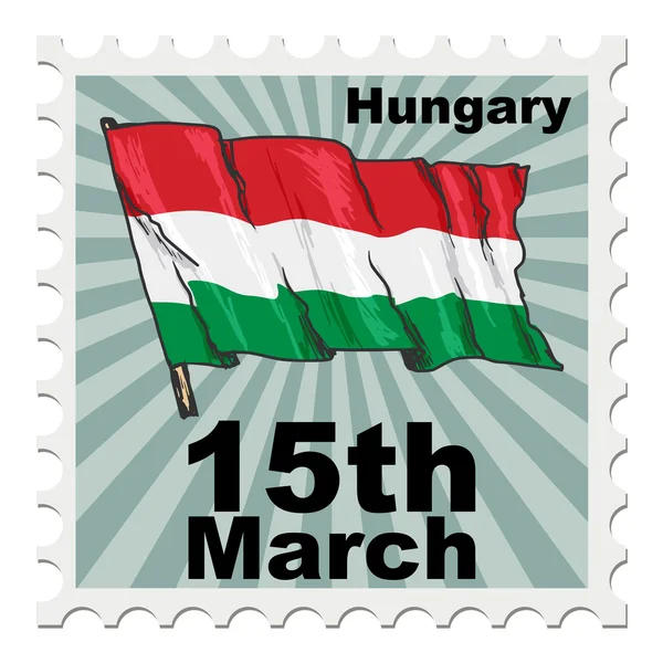 Dia nacional de húngaro —  Vetores de Stock