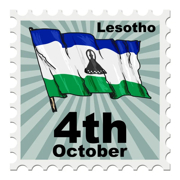 Lesotho ulusal gün — Stok Vektör