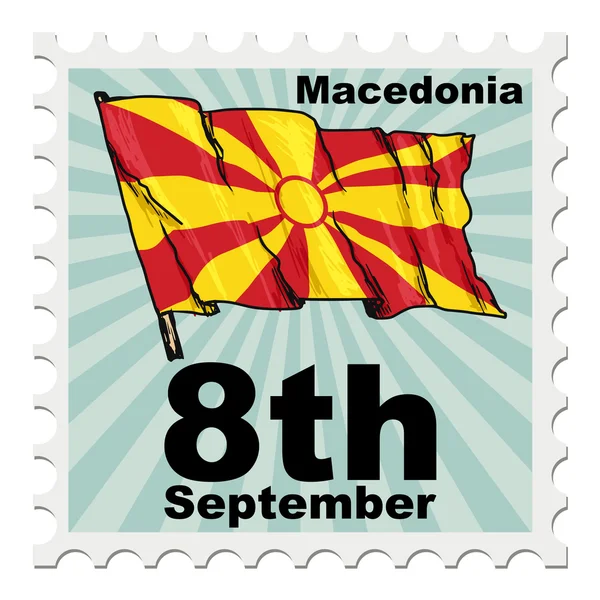 National day of Macedonia — Stock Vector