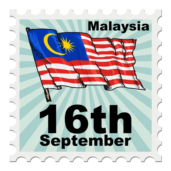 Dia nacional de malaysia — Vetor de Stock