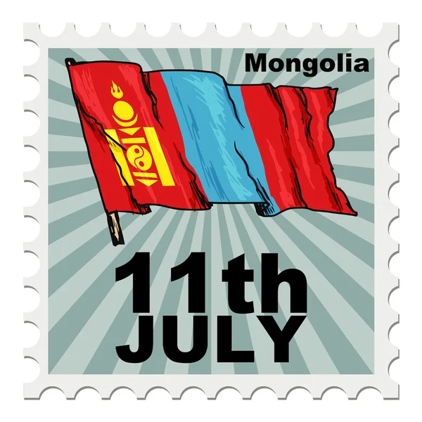 Nationella dagen i Mongoliet — Stock vektor