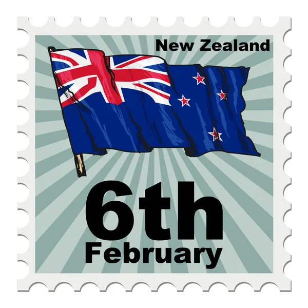 Ziua Națională a Noii Zeelande — Vector de stoc