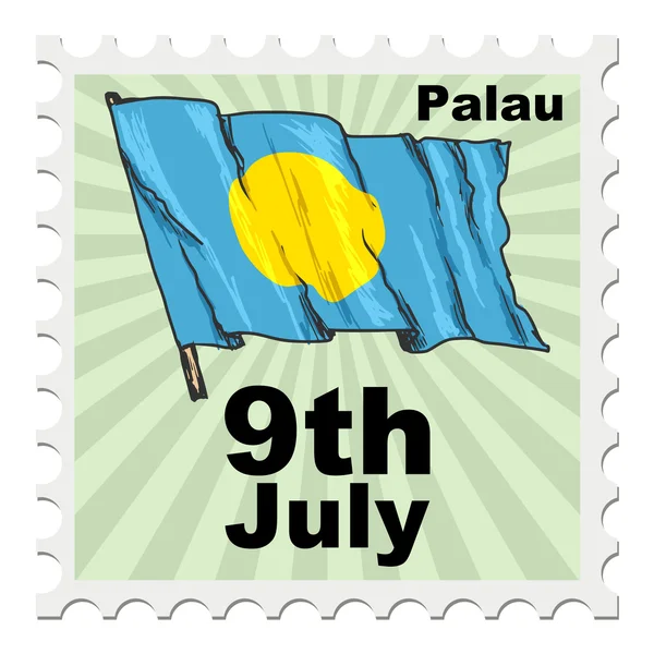 Día nacional de Palaos — Archivo Imágenes Vectoriales