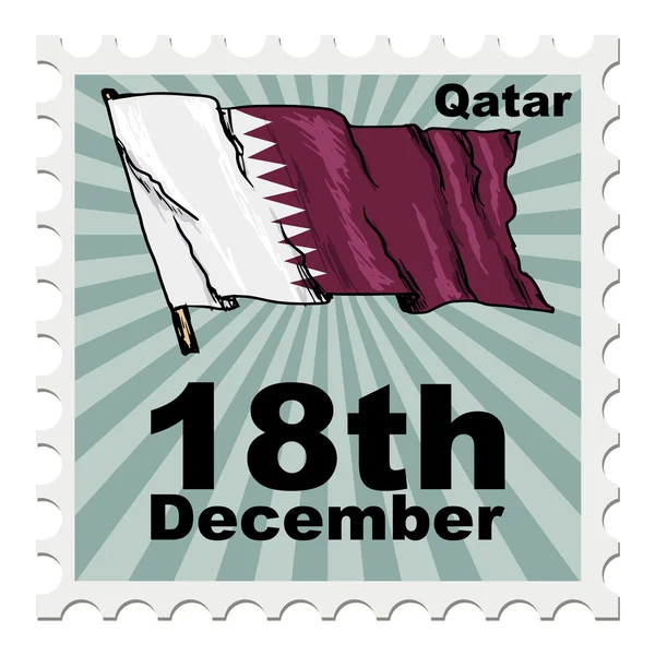 Qatars nationaldag — Stock vektor